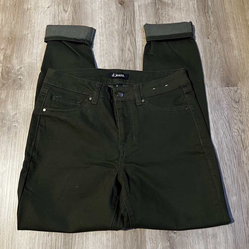 NWT D.Jeans Recycled Sateen High Waist Skinny Pants size 8 new
